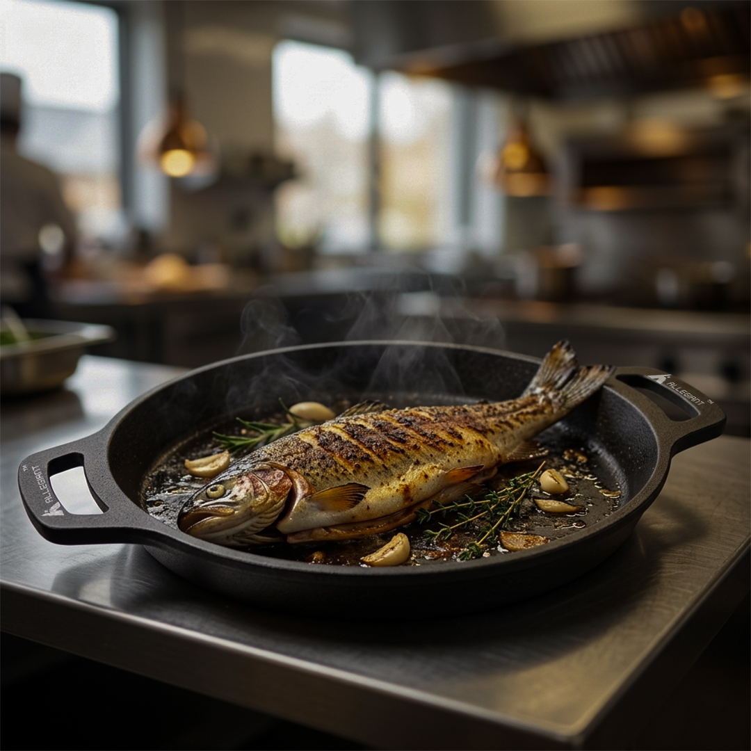 Cast Iron Fish Fry Pan